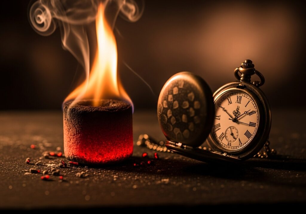 炭の持ち時間と交換タイミング